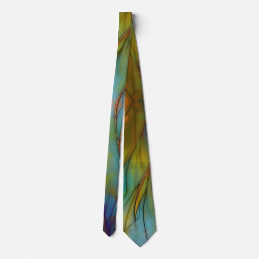 Abstrakte Kunst in der Glasbranche Krawatte (Rückseite)