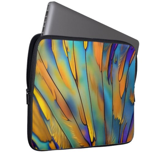 Abstrakte Kunst in der Glasbranche Laptopschutzhülle (Vorne Rechts)