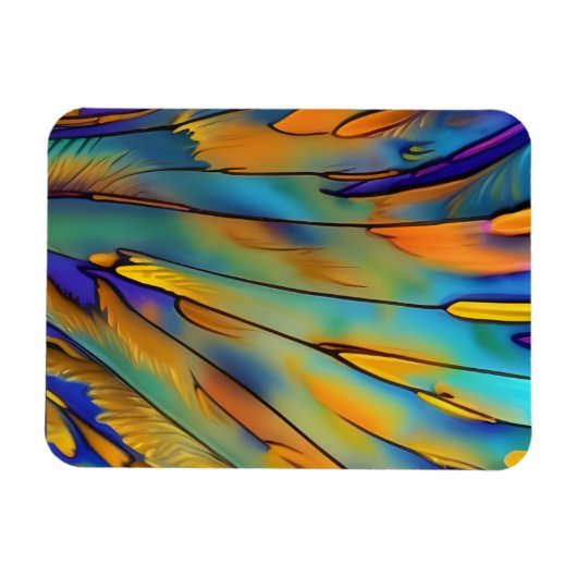 Abstrakte Kunst in der Glasbranche Magnet (Horizontal)