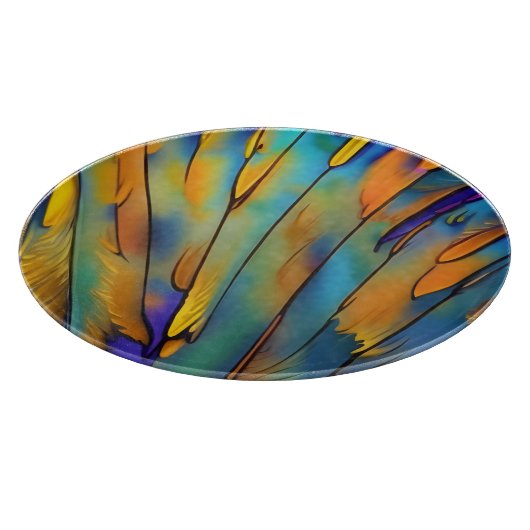 Abstrakte Kunst in der Glasbranche Schneidebrett (Ecke)