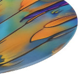 Abstrakte Kunst in der Glasbranche Schneidebrett (Ecke)