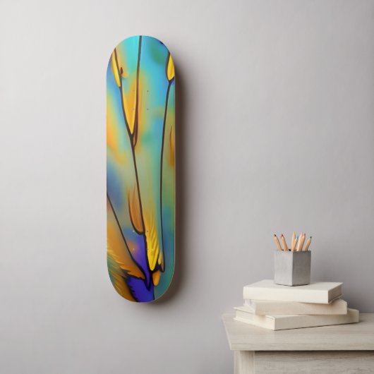 Abstrakte Kunst in der Glasbranche Skateboard (Wandkunst)