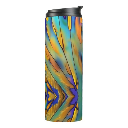 Abstrakte Kunst in der Glasbranche Thermosbecher (Nach links gedreht)