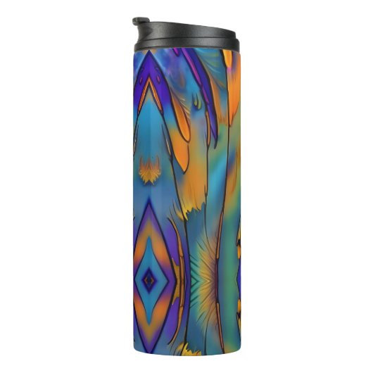 Abstrakte Kunst in der Glasbranche Thermosbecher (Nach rechts gedreht)