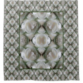 Abstrakte Kunst in der Rose Duschvorhang (Vorderseite)