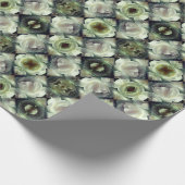 Abstrakte Kunst in der Rose Geschenkpapier (Ecke)