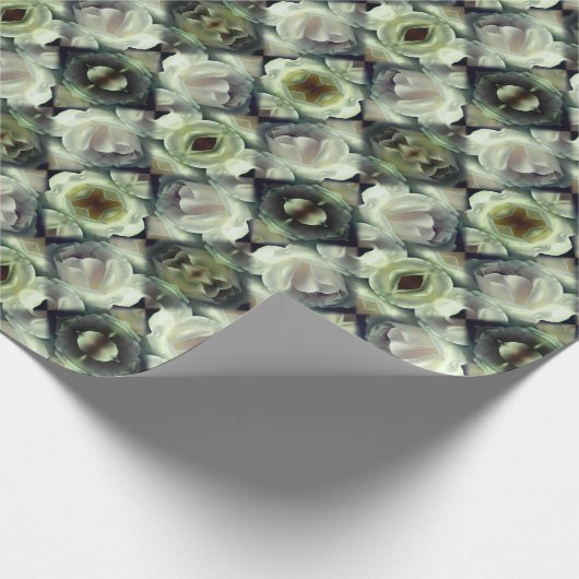 Abstrakte Kunst in der Rose Geschenkpapier (Ecke)