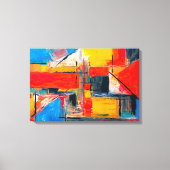 Abstrakte Kunst in der Stadt Leinwanddruck (Vorderseite)