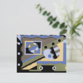 Abstrakte Kunst in Geometrien Postkarte (Stehend Vorderseite)