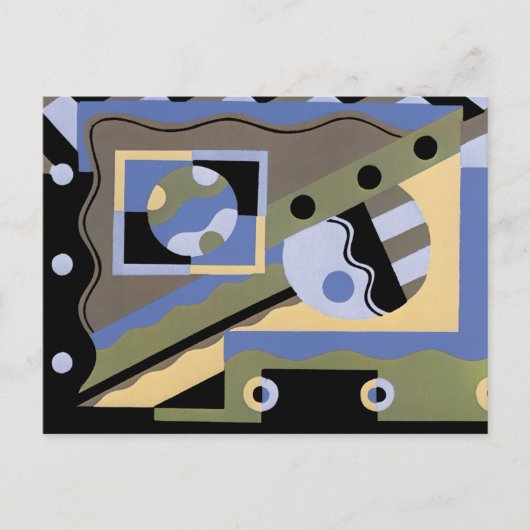 Abstrakte Kunst in Geometrien Postkarte (Vorderseite)