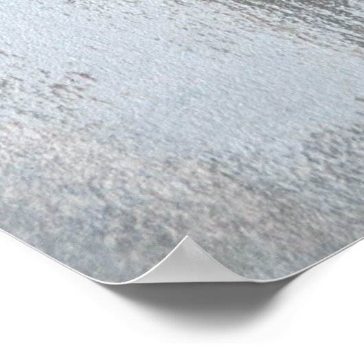 abstrakte Kunst in Grau und Beige "ruhig und neutr Poster (Ecke)