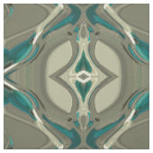 Abstrakte Kunst in Grau und Blau Stoff (Muster)