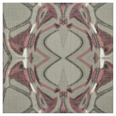 Abstrakte Kunst in Grau und Rot Stoff (Muster)