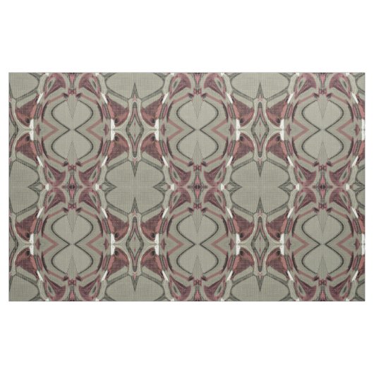 Abstrakte Kunst in Grau und Rot Stoff (Fat Quarter (45,7 x 55,9 cm))