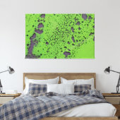 Abstrakte Kunst in grün Leinwanddruck (Insitu (Schlafzimmer))