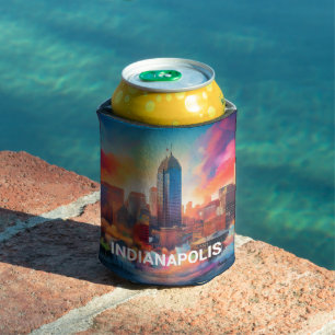 Abstrakte Kunst in Indianapolis Dosenkühler