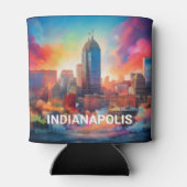 Abstrakte Kunst in Indianapolis Dosenkühler (Rückseite)