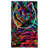 Abstrakte Kunst in Jewel Tones Kleine Geschenktüte (Rückseite)