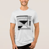 Abstrakte  Kunst in leicht und mittelgrau Tri-Blend Shirt (Vorderseite)