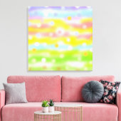 Abstrakte Kunst in mehrfarbigen Schatten Leinwanddruck (Insitu (Wohnzimmer))