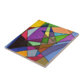 Abstrakte Kunst in meist akuten Winkeln, lebhafte Fliese (Seite)