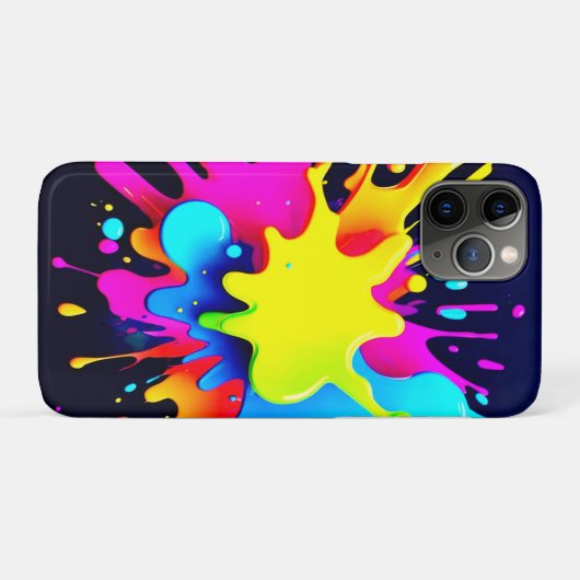 Abstrakte Kunst in Paint Splash Case-Mate iPhone Hülle (Rückseite (Horizontal))