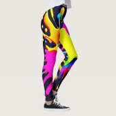 Abstrakte Kunst in Paint Splash Leggings (Rechts)
