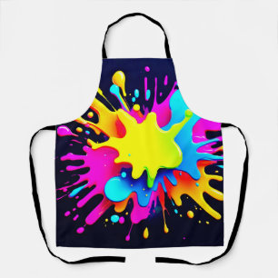 Abstrakte Kunst in Paint Splash Schürze