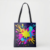 Abstrakte Kunst in Paint Splash Tasche (Vorderseite)