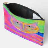Abstrakte Kunst in Pink Zubehörtasche (Offen)