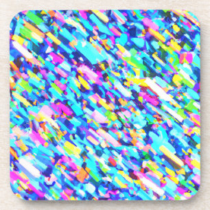Abstrakte Kunst in Regenbogenform Getränkeuntersetzer