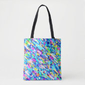 Abstrakte Kunst in Regenbogenform Tasche (Vorderseite)