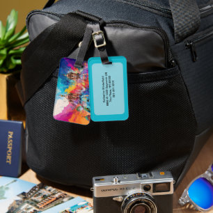 Abstrakte Kunst in Rom Gepäckanhänger