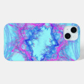 abstrakte Kunst in Rosa und Blau Case-Mate iPhone Hülle (Rückseite (Horizontal))