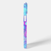 abstrakte Kunst in Rosa und Blau Case-Mate iPhone Hülle (Rückseite / Rechts)