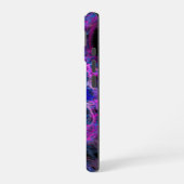 abstrakte Kunst in Rosa und Blau iPhone 16 Hülle (Linke Seite)