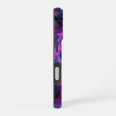 abstrakte Kunst in Rosa und Blau iPhone 16 Hülle (Rechte Seite)
