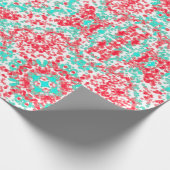 Abstrakte Kunst in Rot und Grün Geschenkpapier (Ecke)