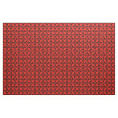 Abstrakte Kunst in Rot und Schwarz Stoff (Yard (91,4 cm))