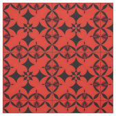 Abstrakte Kunst in Rot und Schwarz Stoff (Muster)
