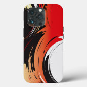 Abstrakte Kunst in Rot und Weiß Case-Mate iPhone Hülle (Rückseite)