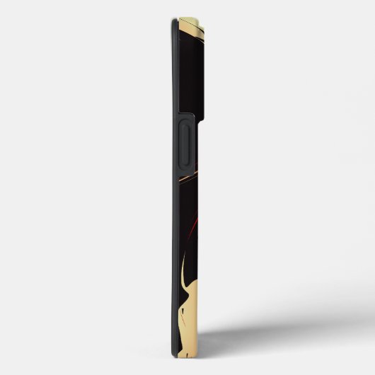 Abstrakte Kunst in Rot und Weiß Case-Mate iPhone Hülle (Rückseite / Rechts)