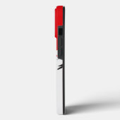 Abstrakte Kunst in Rot und Weiß Case-Mate iPhone Hülle (Rückseite / Links)