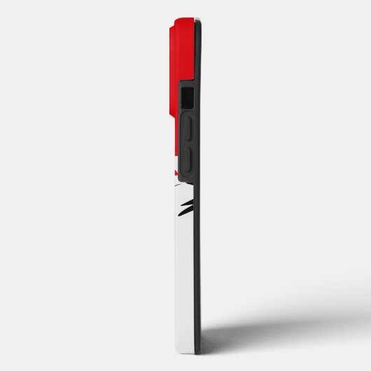 Abstrakte Kunst in Rot und Weiß Case-Mate iPhone Hülle (Rückseite / Links)