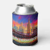 Abstrakte Kunst in San Francisco Dosenkühler (Kanne Vorderseite)