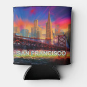 Abstrakte Kunst in San Francisco Dosenkühler (Vorderseite)