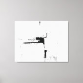 abstrakte Kunst in Schwarz und Weiß Leinwanddruck (Vorderseite)