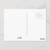 Abstrakte Kunst in Schwarz und Weiß Postkarte (Rückseite)