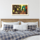 Abstrakte Kunst in Spanien Leinwanddruck (Insitu (Schlafzimmer))