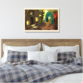 Abstrakte Kunst in Spanien Leinwanddruck (Insitu (Schlafzimmer))